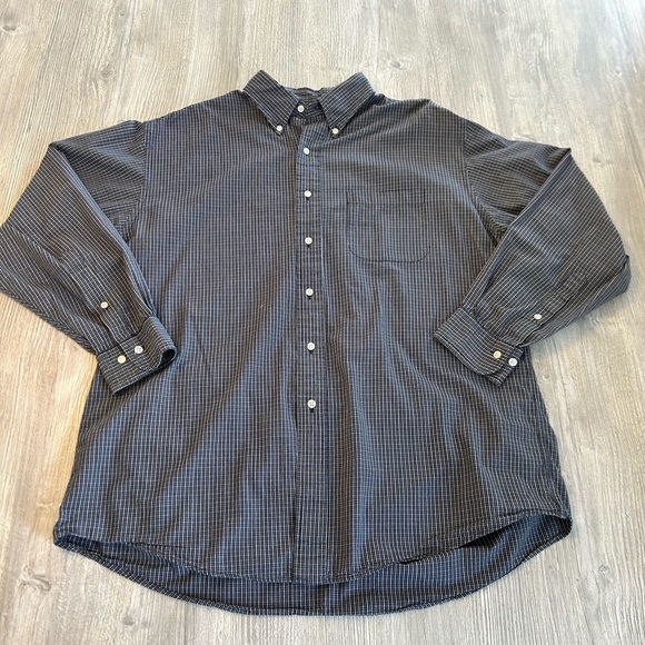 Brooks Brothers Sport Shirt Mens Large Blue Plaid Button Down Collar Long Sleeve - Picture 2 of 10